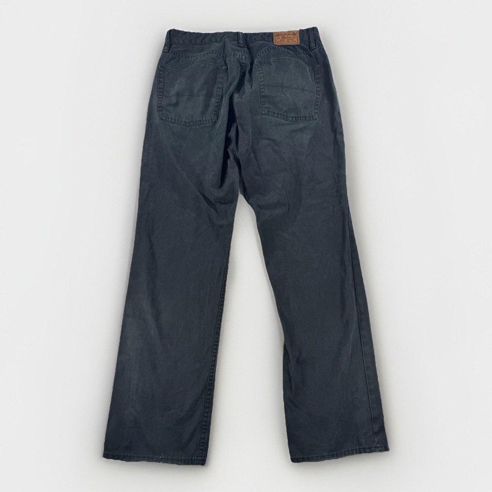 Polo Ralph Lauren Chino Pants Mens 33x32 Black Straight Cotton Casual - Picture 6 of 13